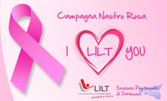 Siracusa, illuminazione in rosa per la campagna Lilt sulla prevenzione e diagnosi precoce dei tumori