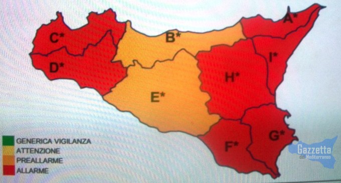 Meteo, allerta ‘rossa’ anche per il 7 novembre sulla Sicilia orientale e Palermo
