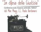 Solarino, conferenza antimafia incentrata sul maresciallo Paolo Bordonaro
